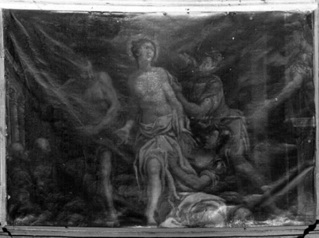 Cantoria - Chiesa di Santa Caterina della Ruota, Verona, Flagellazione di Santa Caterina D'Alessandria